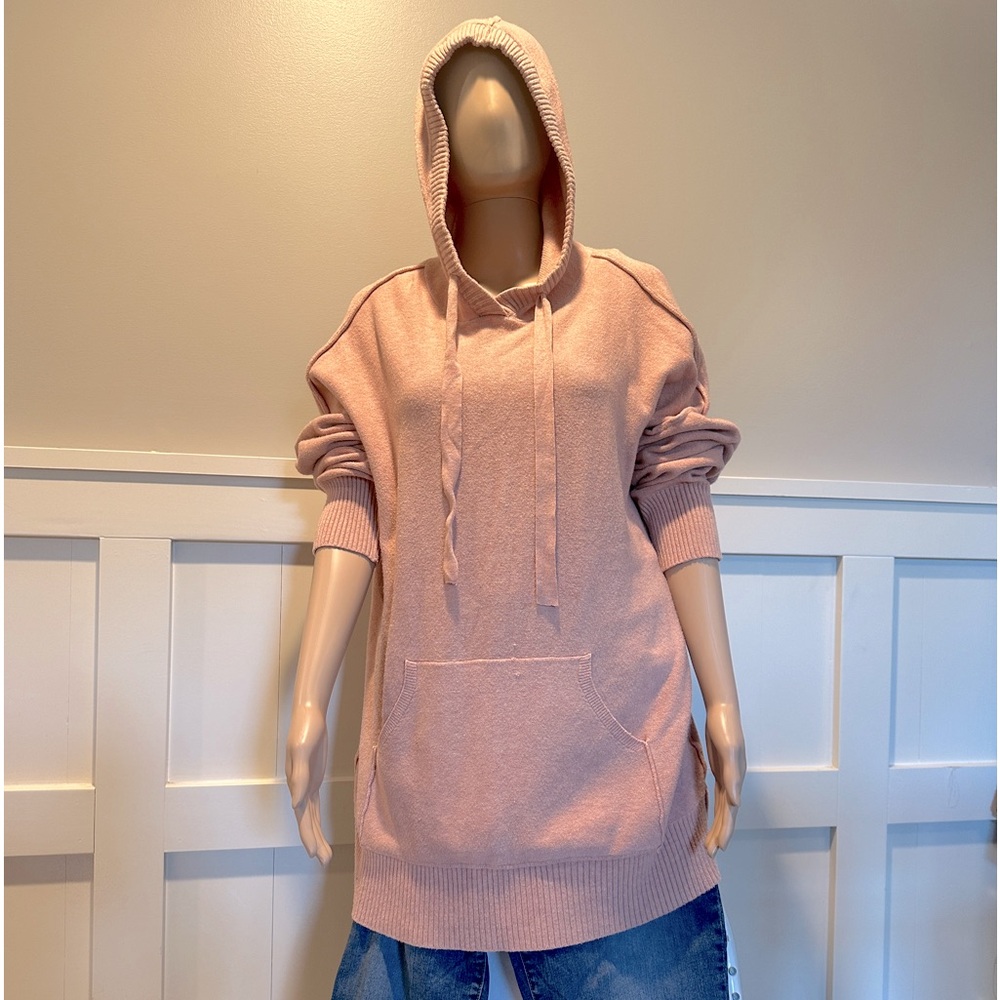 Pink hoodie sweater